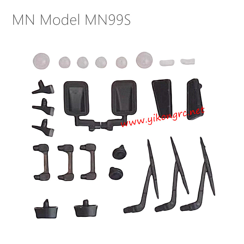 MN Model MN99S Parts Car shell decoration parts rear lamp cover