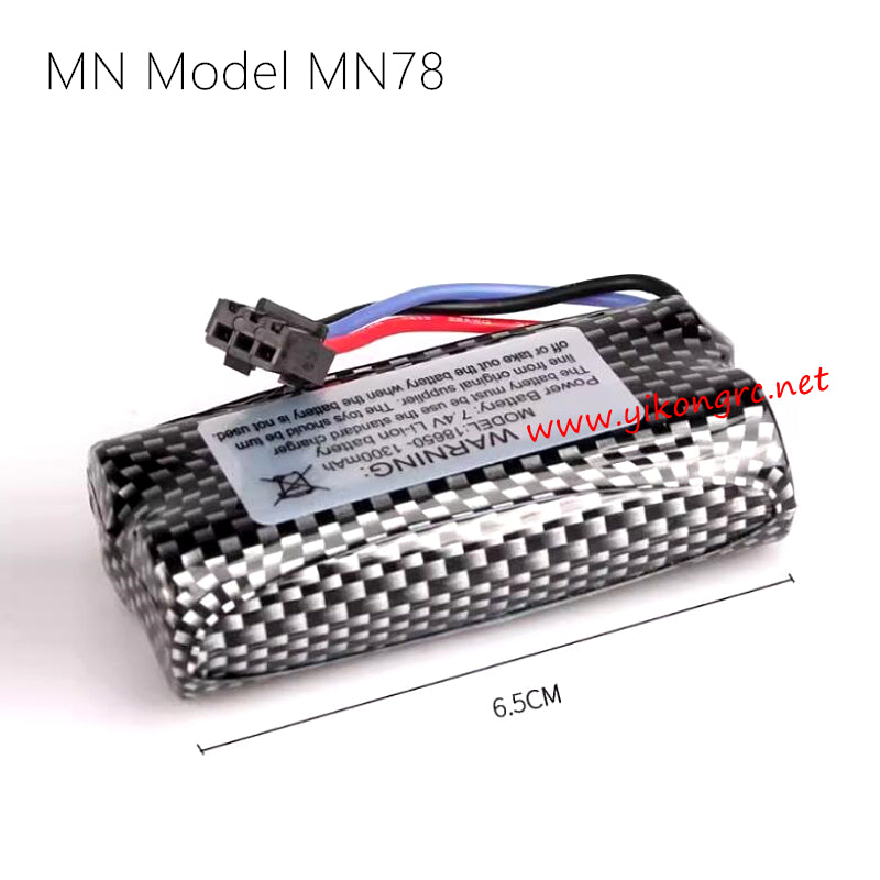 MN Model MN 78 Parts 7.4V 1200mAh Battery SM3P Plug length