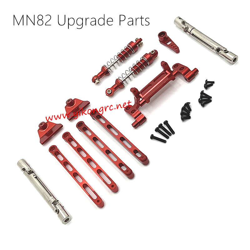 MN Model MN 82 Upgrades Metal connect Rods and Shocks kit red