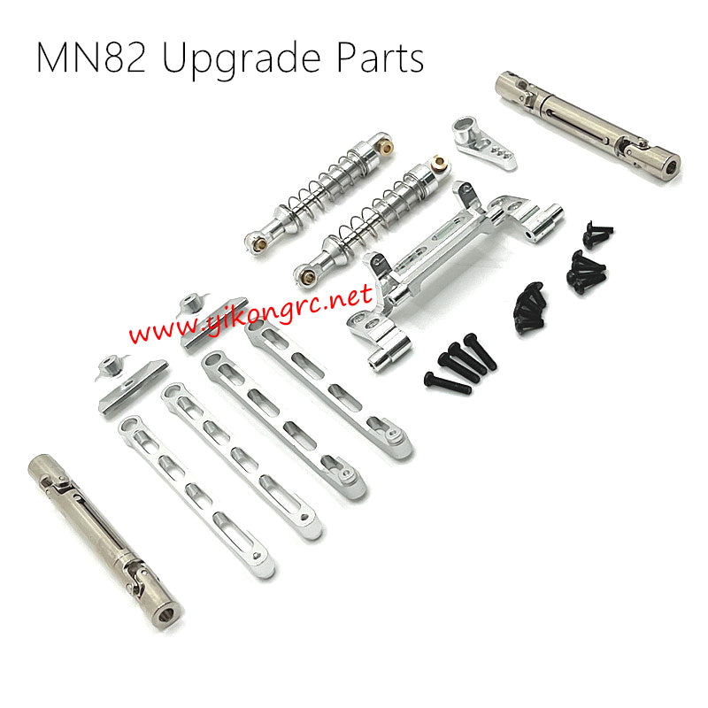 MN Model MN 82 Upgrades Metal connect Rods and Shocks kit silver