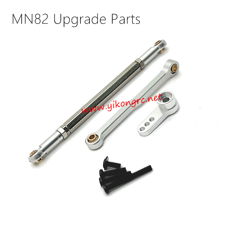 MN Model MN 82 Upgrades Steering Rod, Servo Arm silver