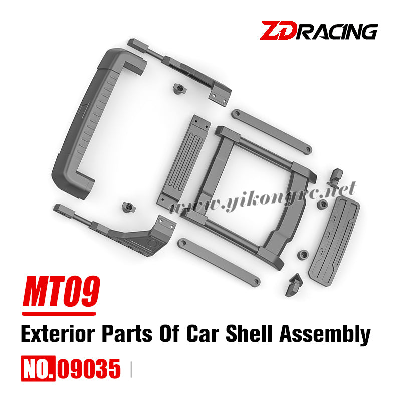 ZD Racing MT09 RC Car Parts 09035 Exterior Parts of Car Shell Assembly