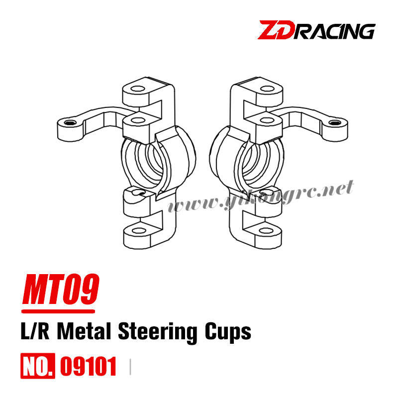 ZD Racing DBX09 (MT09) Parts 09101 L/R Metal Steering Cups