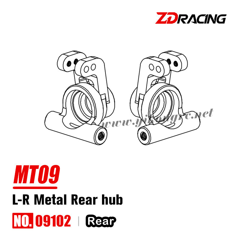 ZD Racing DBX09 (MT09) Parts 09102 L/R Metal Rear hub