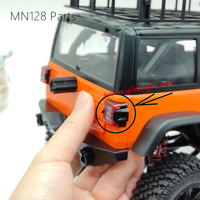 MN-RC MN128 RC Car Parts Rear led cover 128A-11 Installation