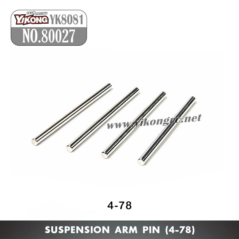YIKONG YK8081 DF8 RC Truck Parts Suspension Arm Pin (4-78) 80027