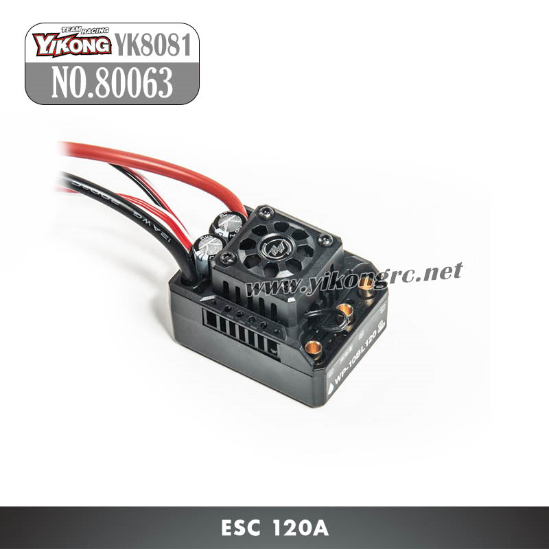 YIKONG YK8081 RC Truck Parts Brushless ESC 120A 80063