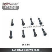 80090 Cap Head Screws (3-18)