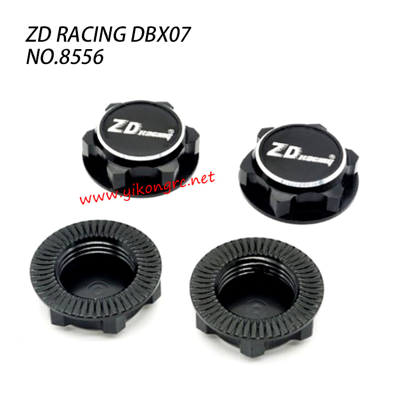 ZD RACING DBX-07 Parts Wheel Nut CNC 8556 black
