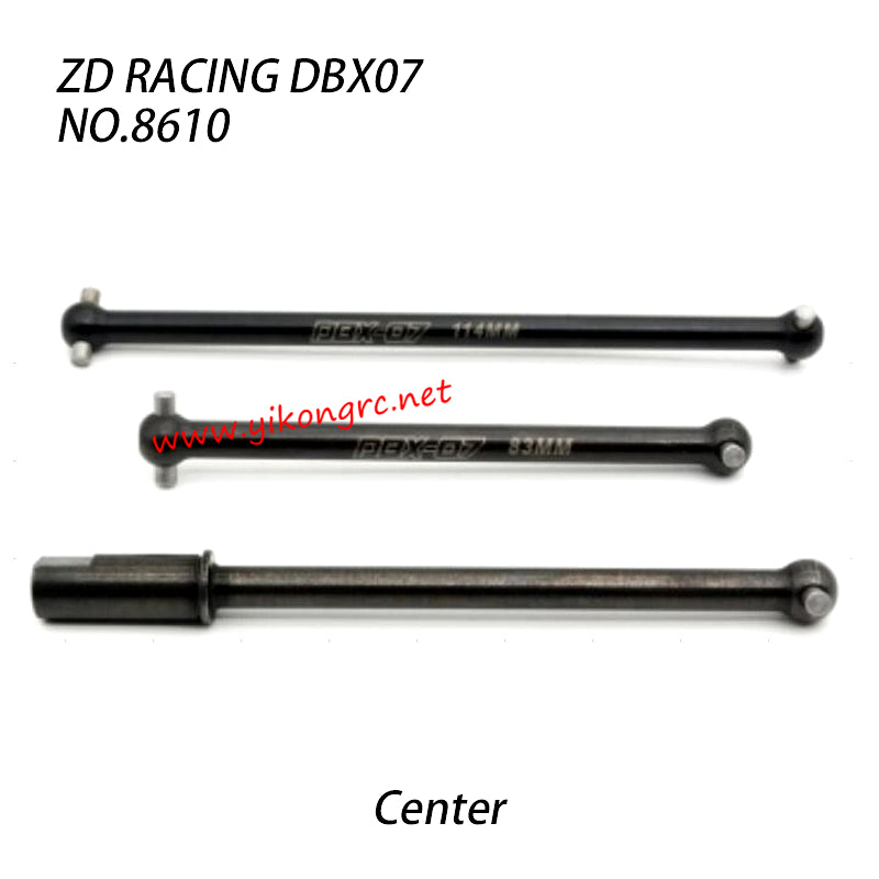 ZD RACING DBX-07 Parts Center Drive Shaft 8610