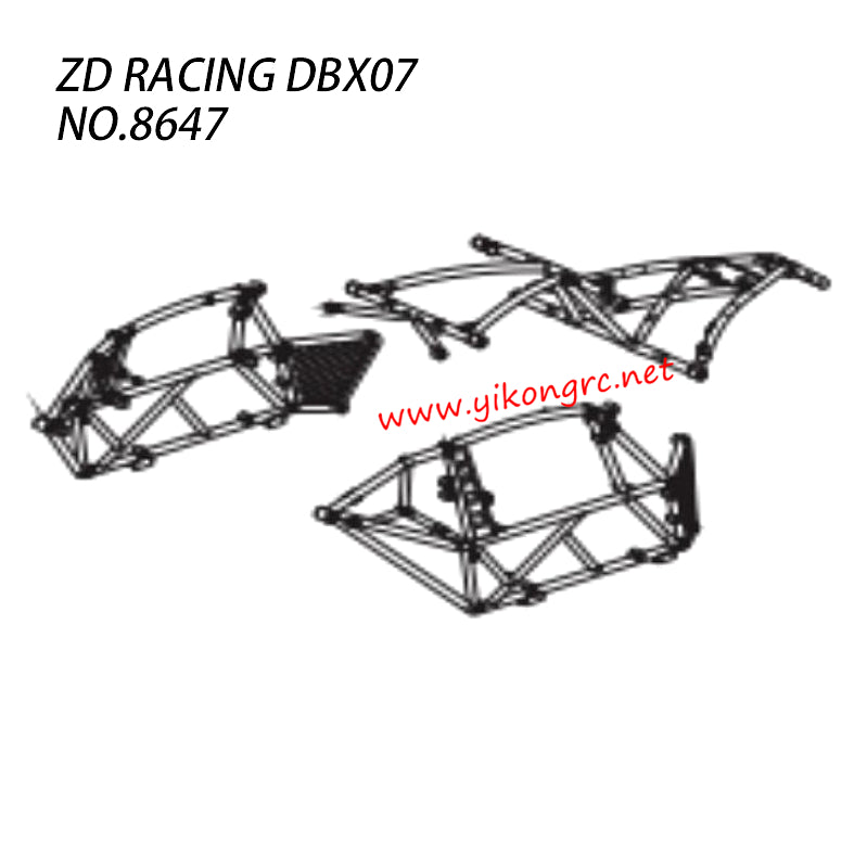 ZD RACING DBX-07 Parts Anti-rolling cage 8647