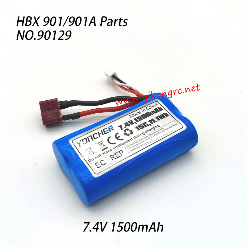 HAIBOXING HBX 901A Parts Li-ion Battery 7.4V 1500mAh 90129