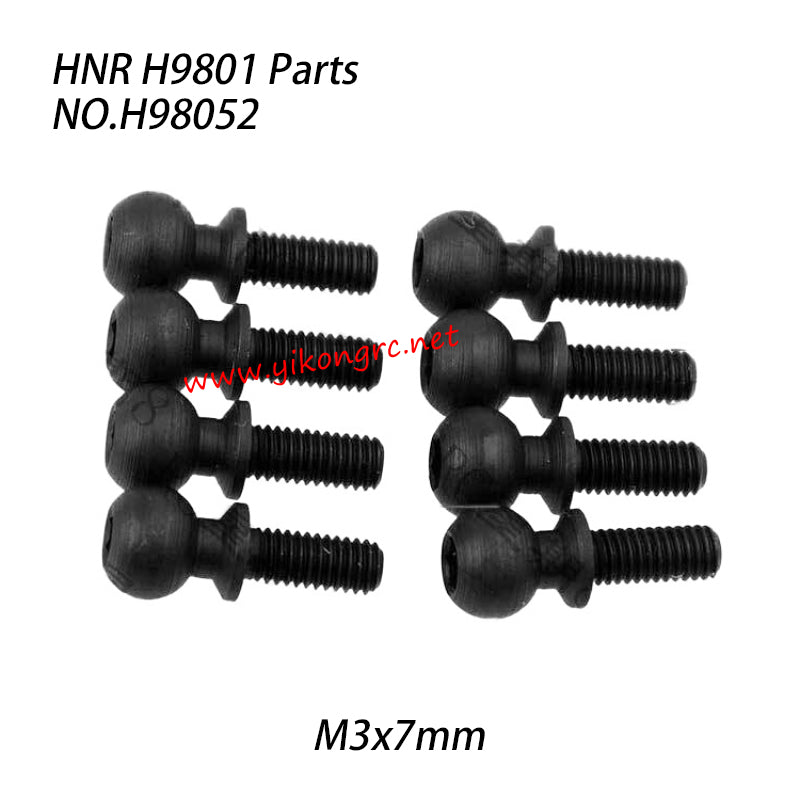 HNR H9801 RC Truck Parts Ball-head screw (M3x7mm) H98052