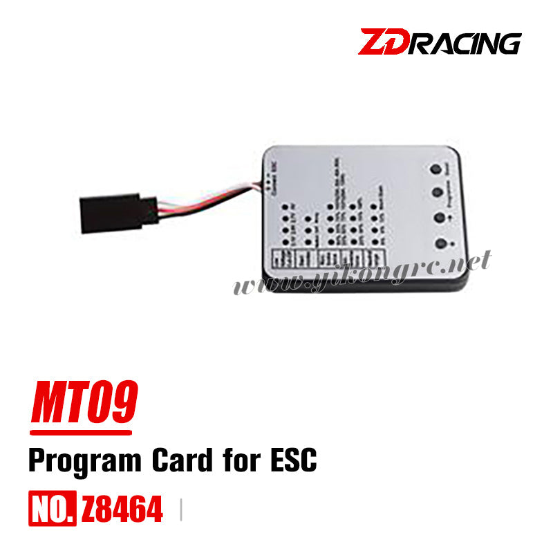 ZD Racing DBX09 (MT09) Parts Program Card for ESC 8464