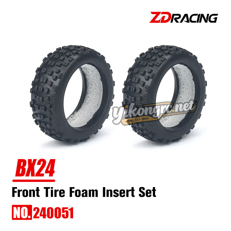 ZD Racing BX-24 4WD RC Car Parts Front Tire Foam Insert Set 240051