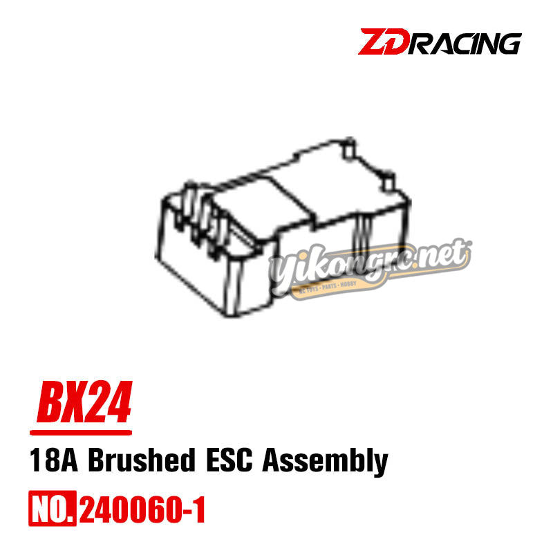 ZD Racing BX-24 RC Buggy Parts 18A Brushed ESC Assembly 240060-1