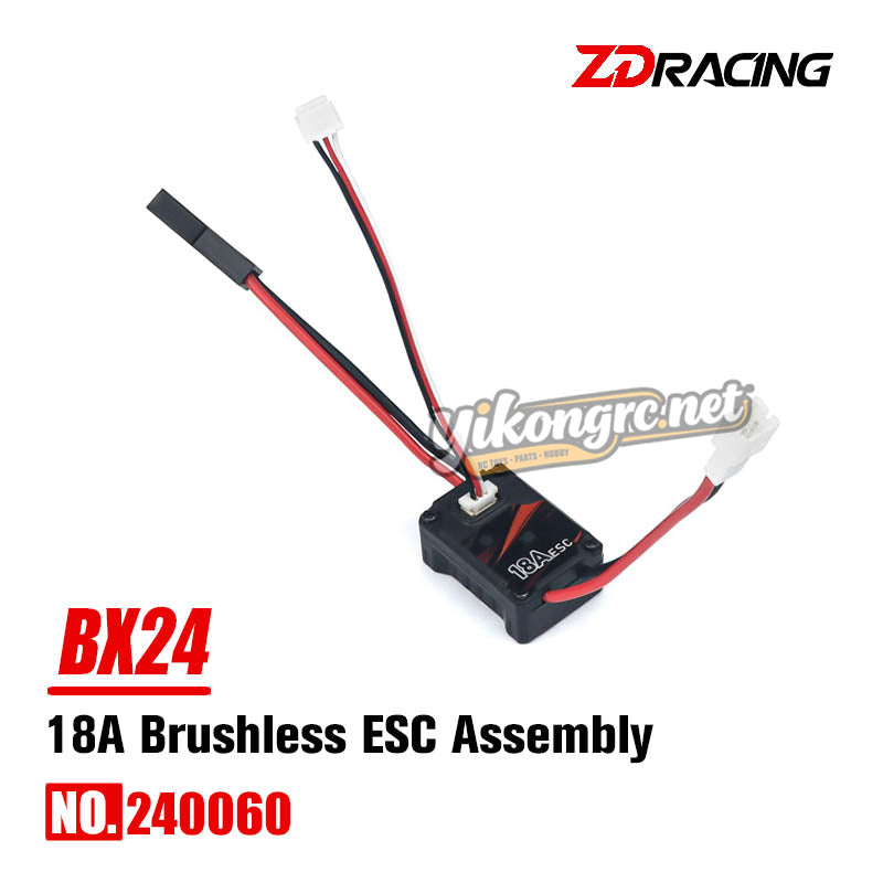 ZD Racing BX-24 RC Buggy Parts 18A Brushless ESC Assembly 240060