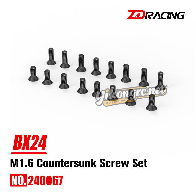 No.240067 ZD Racing BX24 Parts M1.6 Countersunk Screw Set