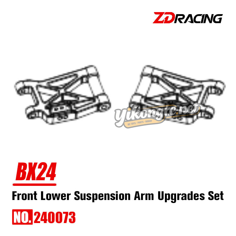 ZD Racing BX24 RC Buggy Front Lower Suspension Arm Upgrade Parts Set 240073