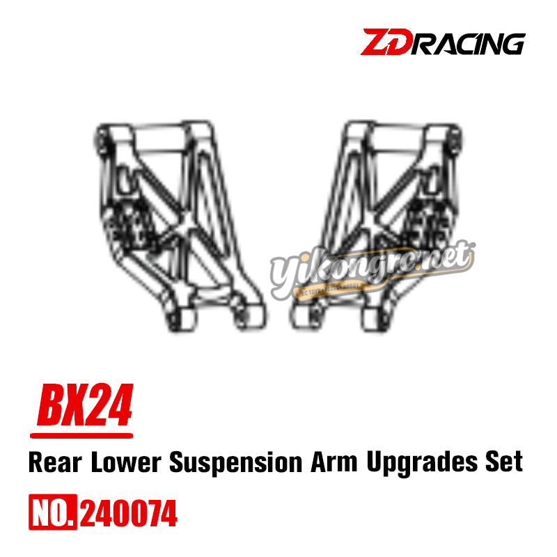 ZD Racing BX24 RC Buggy Rear Lower Suspension Arm Upgrade Parts Set 240074
