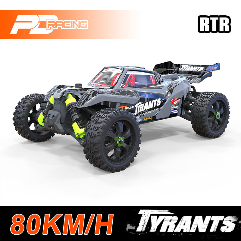 PD Racing TYRANTS T8 1/8 4WD Off-Road RC Truck silver