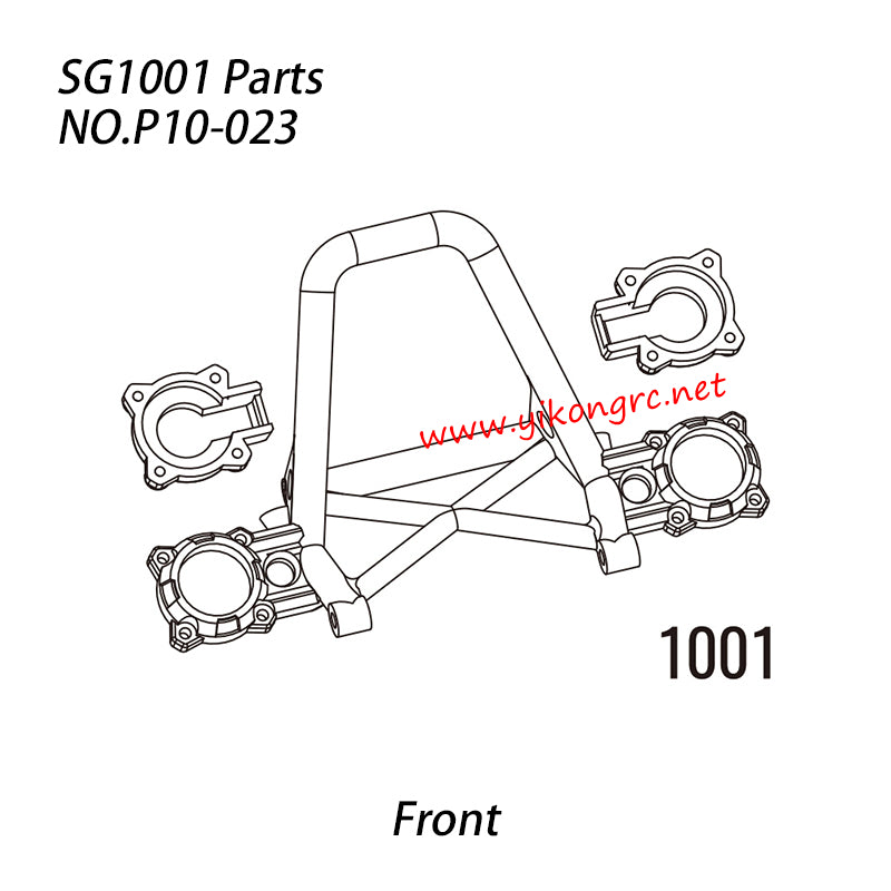 Pinecone Forest SG-1001 RC Car Parts 1001 Front Bumper Support P10-023