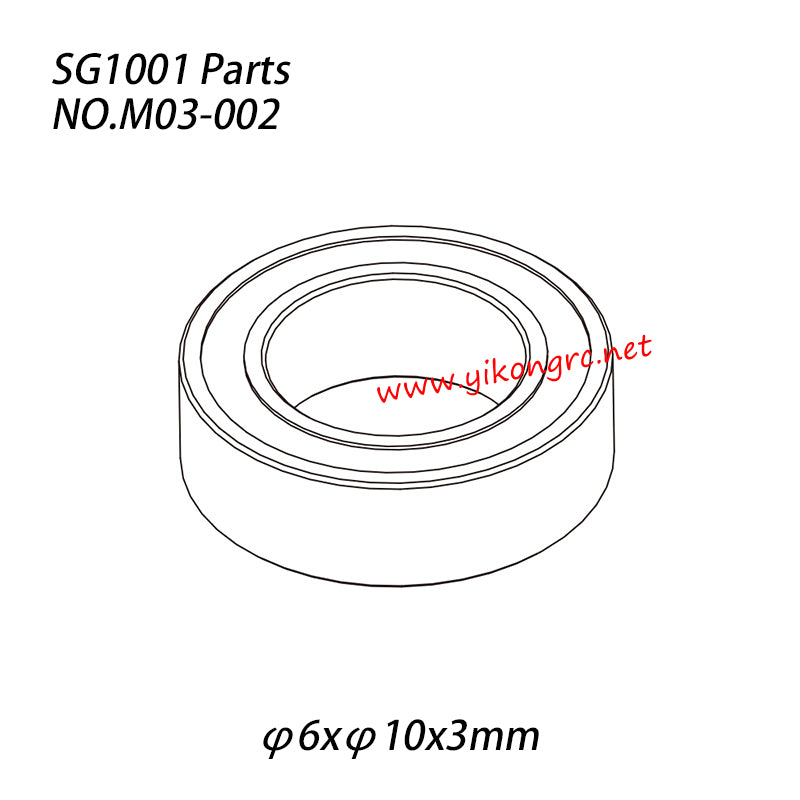 Pinecone Forest SG-1001 RC Car Parts Ball bearing (φ6xφ10x3mm) M03-002