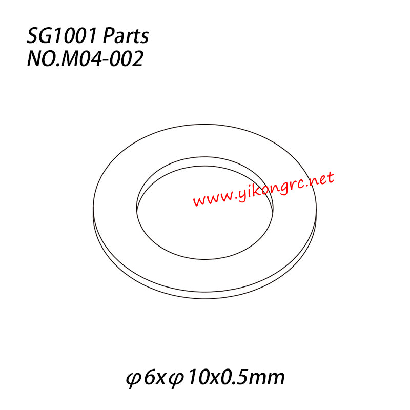Pinecone Forest SG-1001 RC Car Parts Washer (φ6xφ10x0.5mm) M04-002