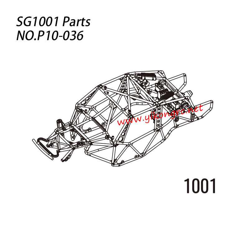 Pinecone Model SG-1001 Parts 1001 Roll Cage Assembly P10-036