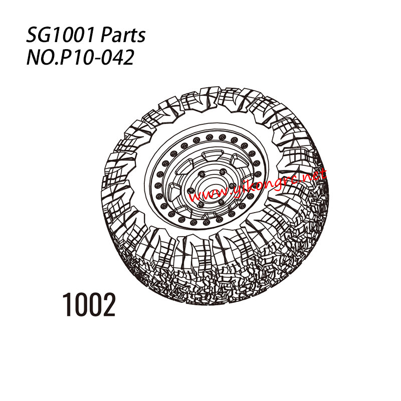 Pinecone Model SG-1001 Parts 1002 Wheel P10-042