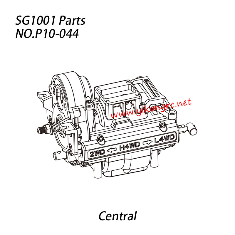 Pinecone Model SG-1001 Parts Central Transmission Assembly P10-044
