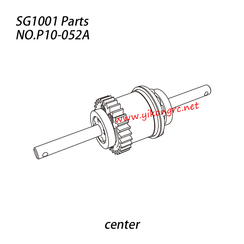 Pinecone Model SG-1001 Parts Differential Assembly Center P10-052A