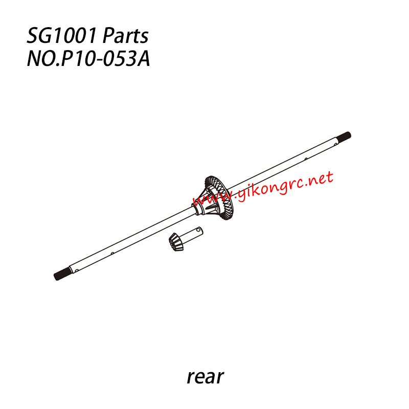 Pinecone Model SG-1001 Parts Differential Assembly Rear P10-053A