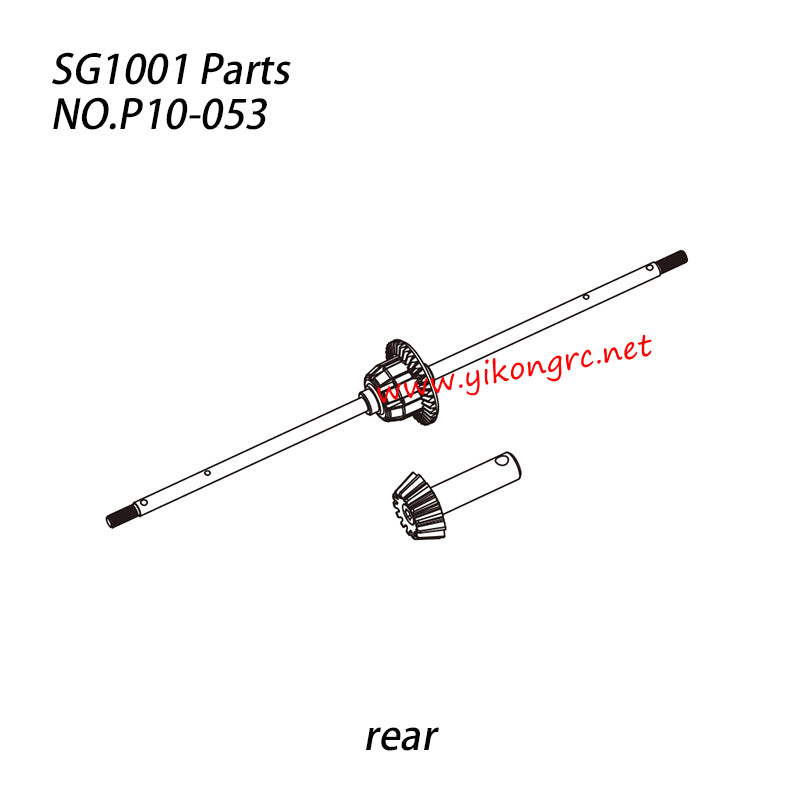 Pinecone Model SG-1001 Parts Differential Assembly (Rear) P10-053