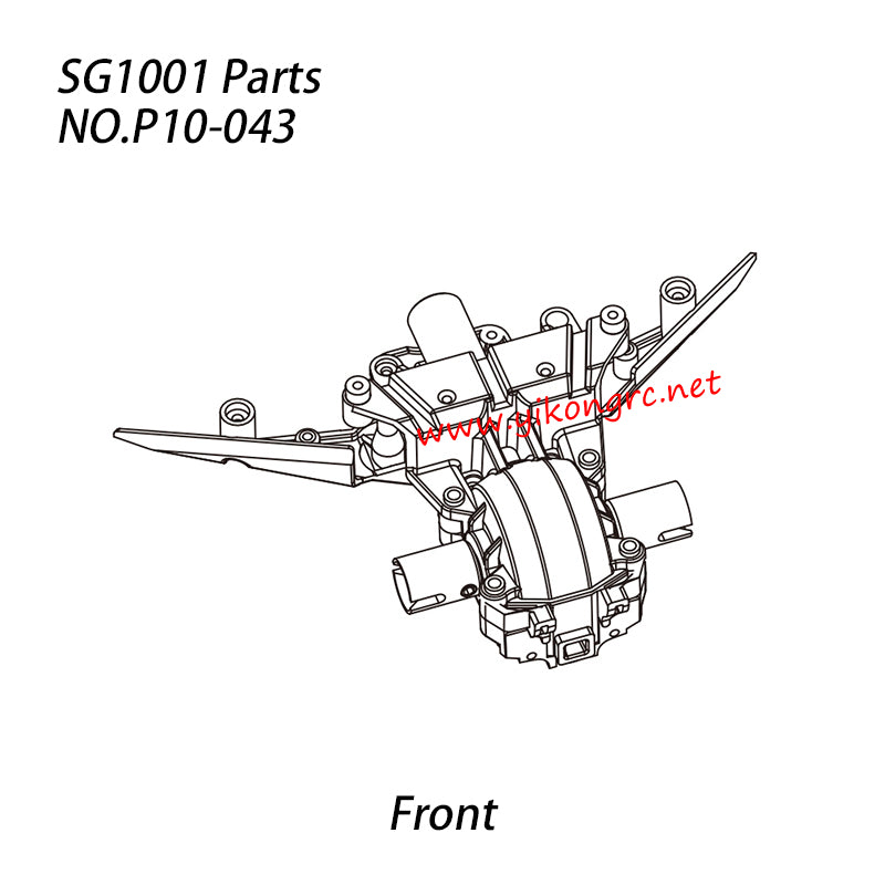 Pinecone Model SG-1001 Parts Front Gearbox Assembly P10-043