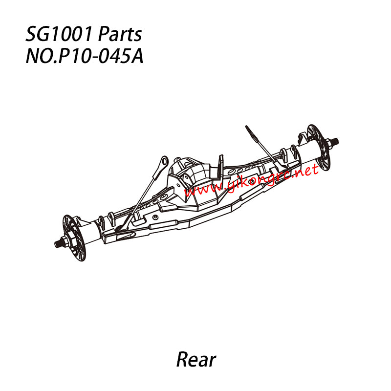 Pinecone Model SG-1001 Parts Rear Axle Assembly P10-045A