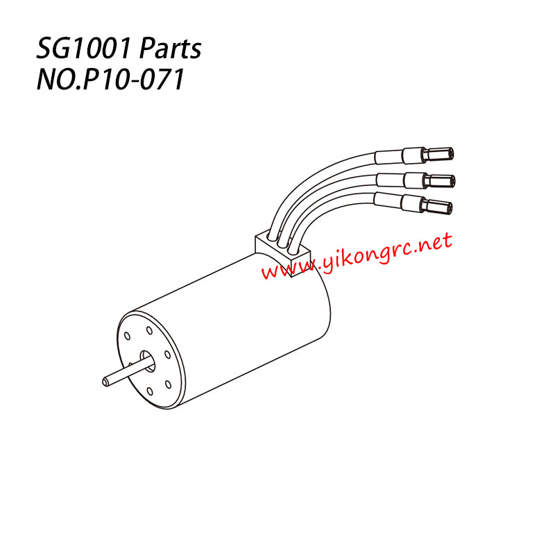 Pinecone Model SG1001 1/10 RC Car Parts Brushless Motor P10-071