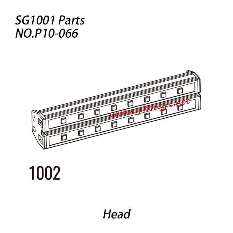 Pinecone Model SG 1001 1/10 RC Car Parts 1002 Head Light Bar Assembly P10-066