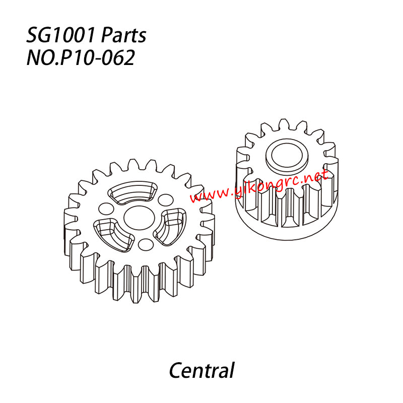 Pinecone Model SG 1001 1/10 RC Car Parts Central Transmission Drive Gear Set P10-062