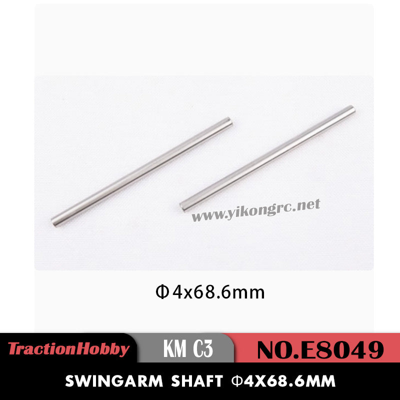 Tractionhobby C3 Parts Swingarm Shaft (Φ4x68.6mm) E8049