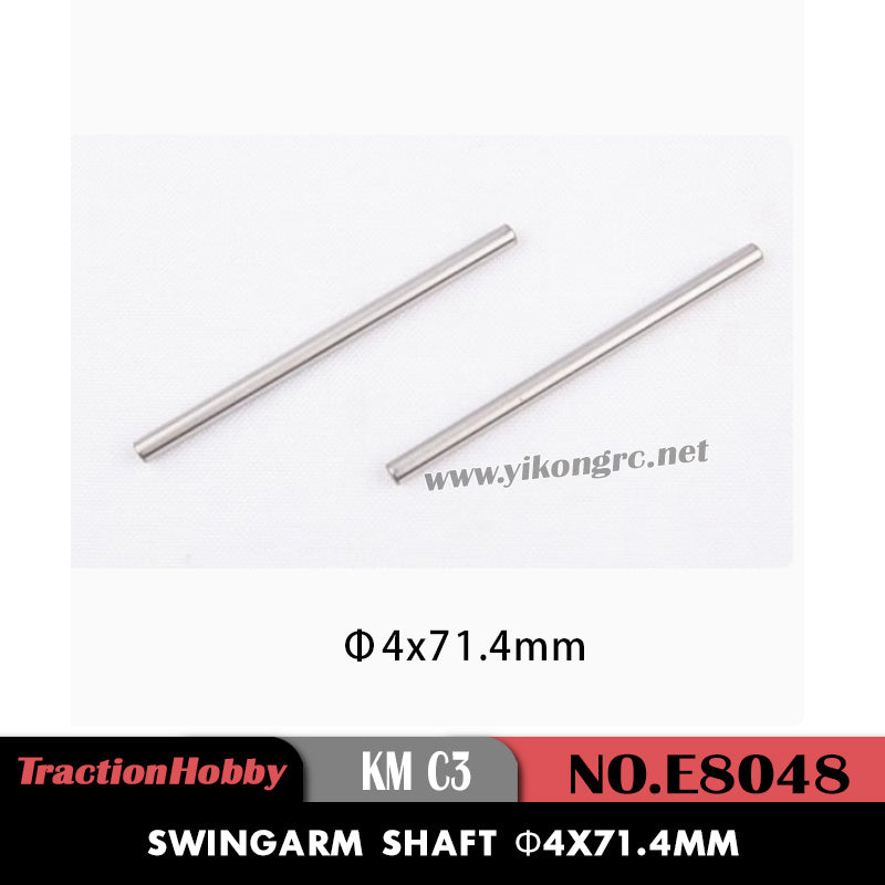 Tractionhobby C3 Parts Swingarm Shaft (Φ4x71.4mm) E8048