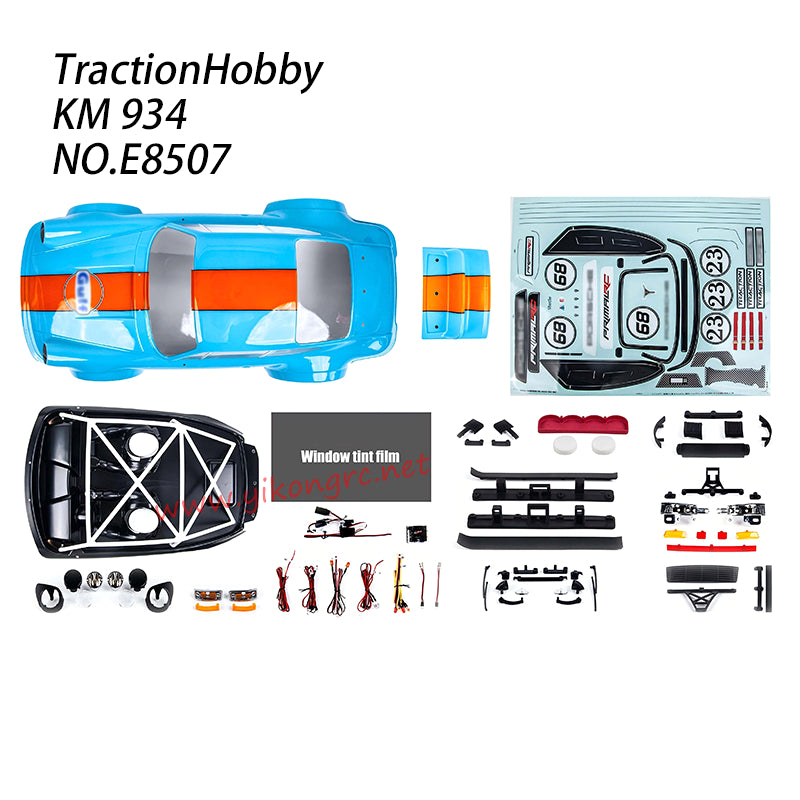Tractionhobby KM 934 Parts 934 Body Kit (Non-WRC C3 Rally Upgrade 934 Kit) E8507