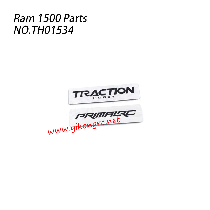 Tractionhobby Ram1500 RC Truck Parts Metal Badge TH01534