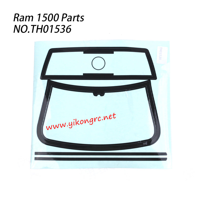 Tractionhobby Ram1500 RC Truck Parts Window Decal TH01536