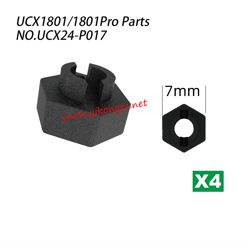 UDIRC UCX1801 / 1801Pro Parts 7mm Wheel adapters UCX24-P017