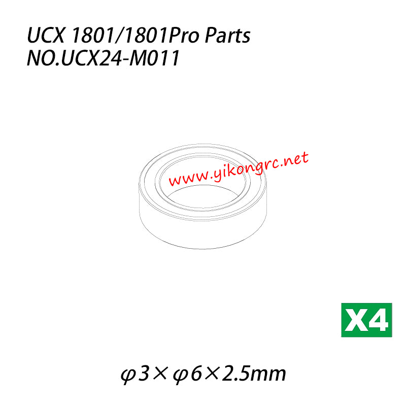 UDIRC UCX1801 / 1801Pro Parts Ball Bearing (φ3×φ6×2.5mm) UCX24-M011