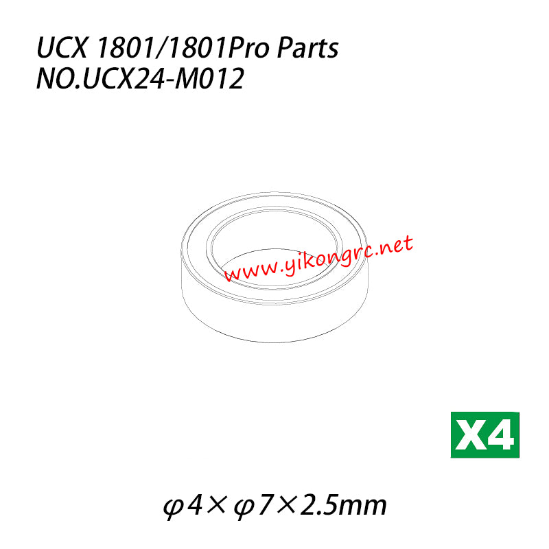UDIRC UCX1801 / 1801Pro Parts Ball bearing (φ4×φ7×2.5mm) UCX24-M012