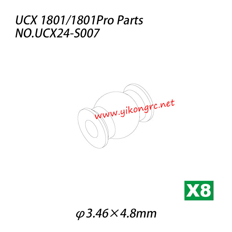 UDIRC UCX1801 / 1801Pro Parts Hollow ball (φ3.46×4.8mm) UCX24-S007