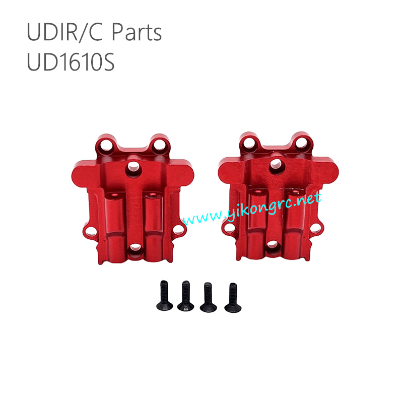 UDIRC UD1610S RC Car Upgrade Parts Front & Rear Gearbox Covers red