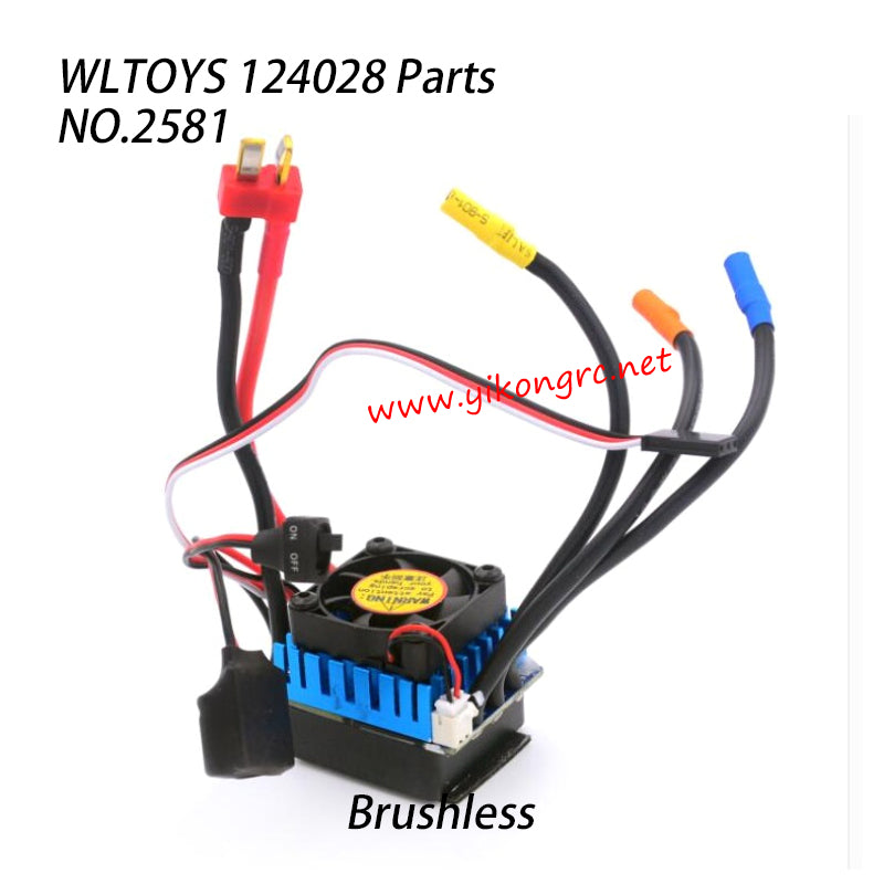 WLTOYS 124028 Parts 45A Brushless ESC 2581